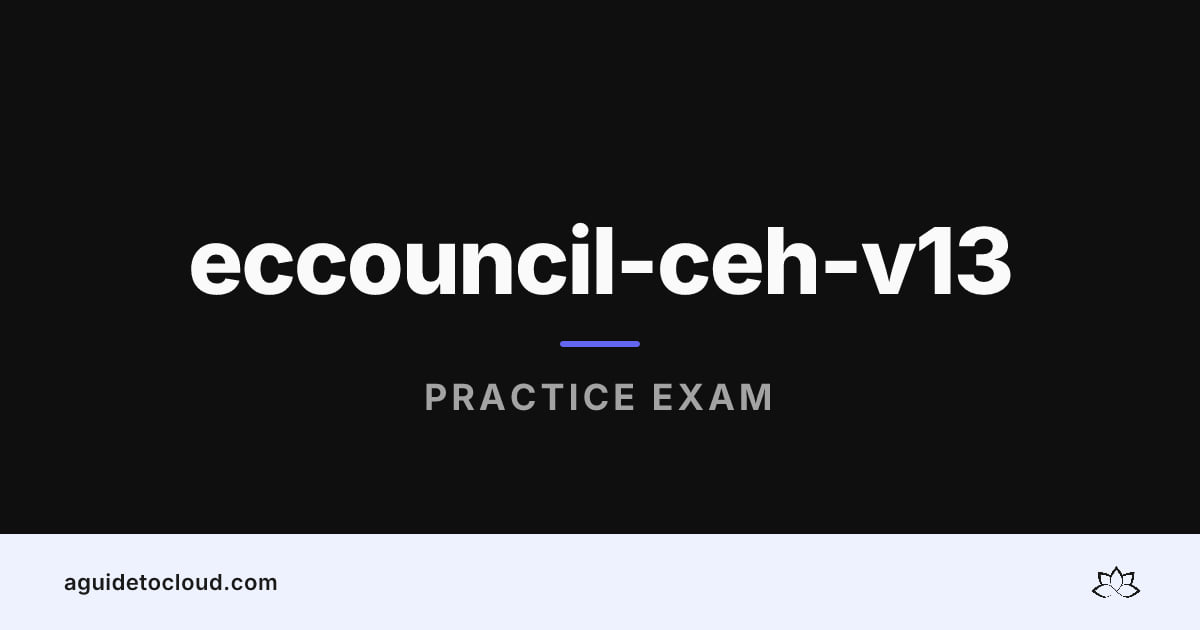 CEH-V13 Practice Exam — 20 Free Questions · Guided